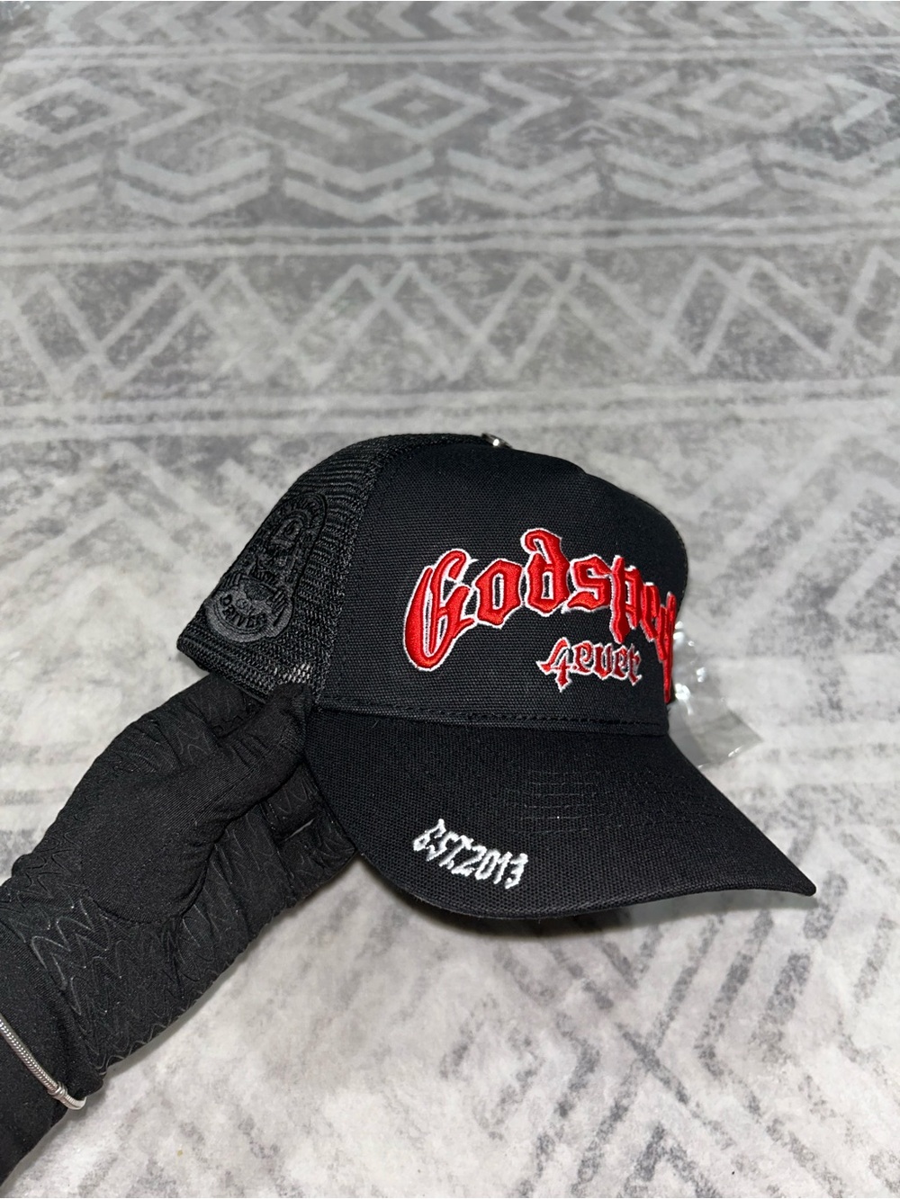 Godspeed Forever Black Trucker Cap